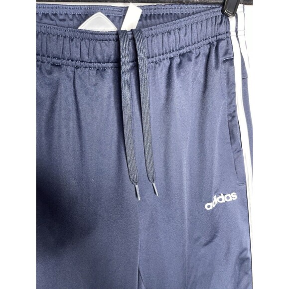Adidas Essentials Men's Warm Up Tapered 3 Stripes Jogger Pants Navy Blue Sz M - Picture 8 of 10